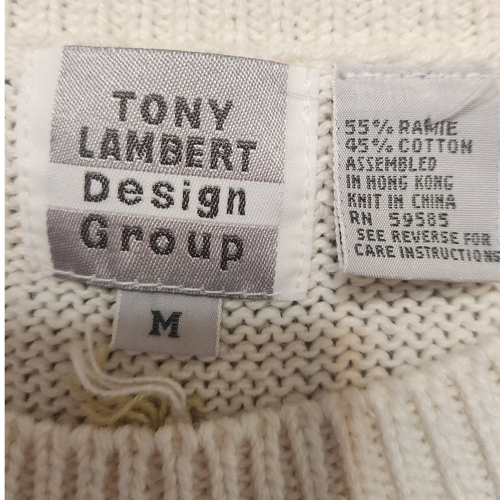 Tony Lambert Design Short Sleeve Sweater Women Medium Multicolor NWT Vintage - Picture 3 of 9